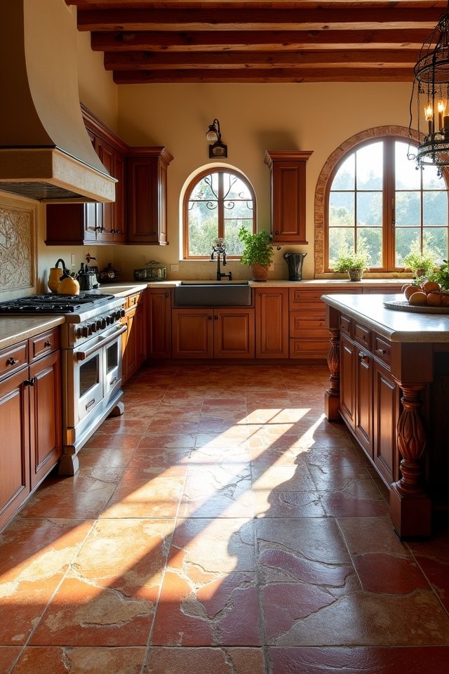 rustic flooring transforms kitchens