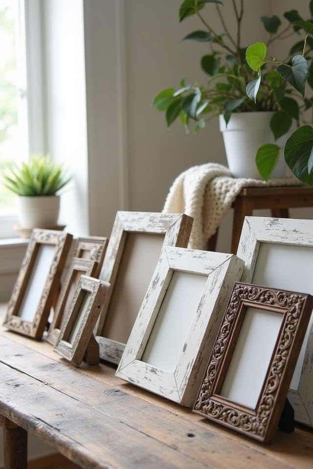 rustic frames add warmth
