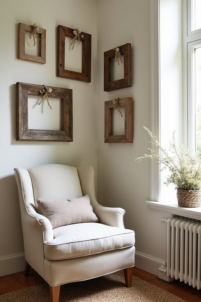 rustic frames for cozy decor