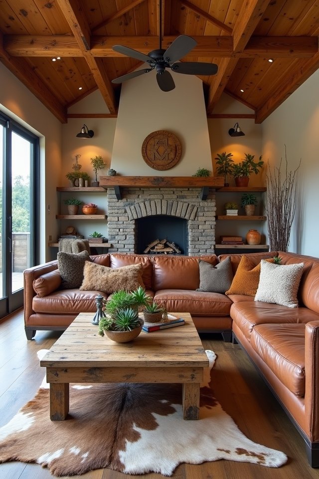 rustic furniture creates warmth