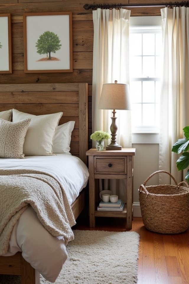 rustic furniture enhances cozy living