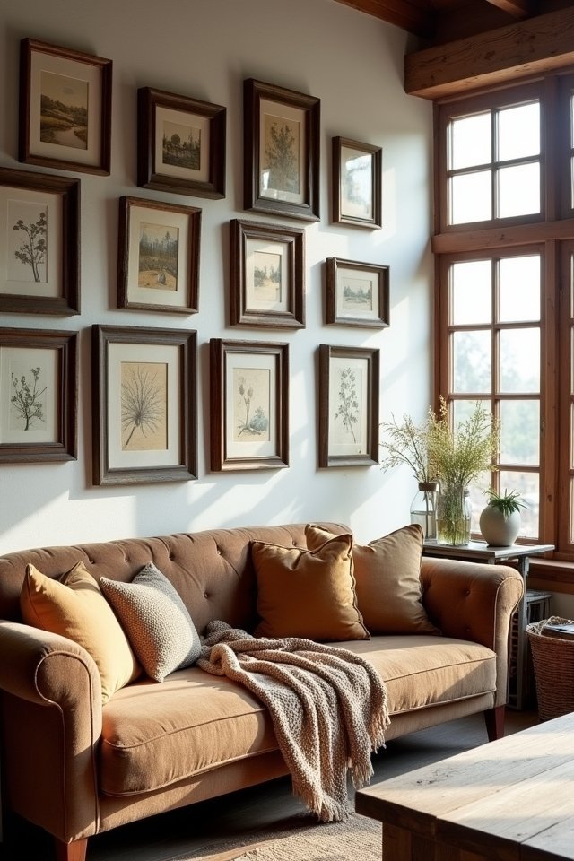 rustic gallery wall creation