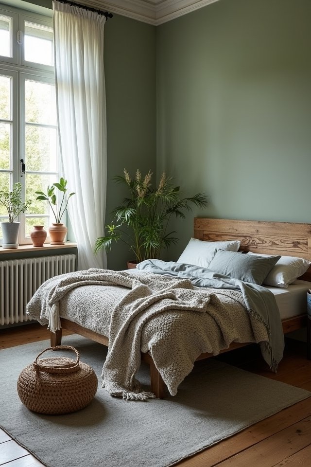 rustic green and grey charm