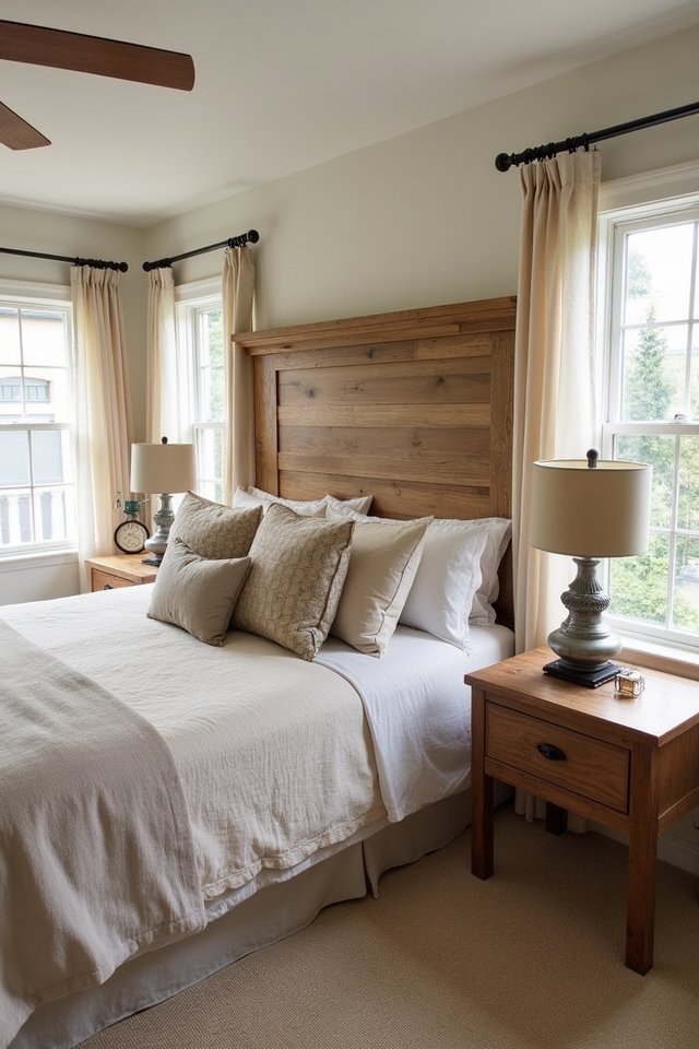 rustic headboards with storage