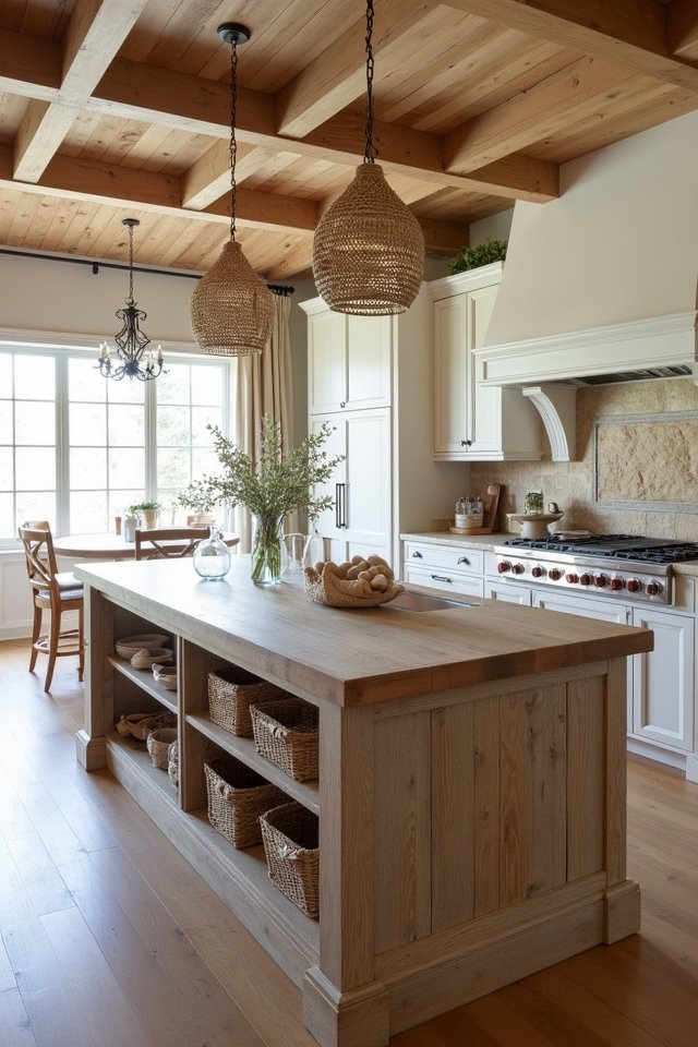 rustic kitchen island design