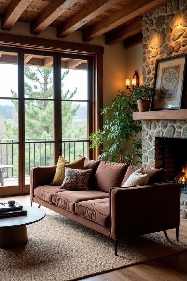 rustic living room transformation