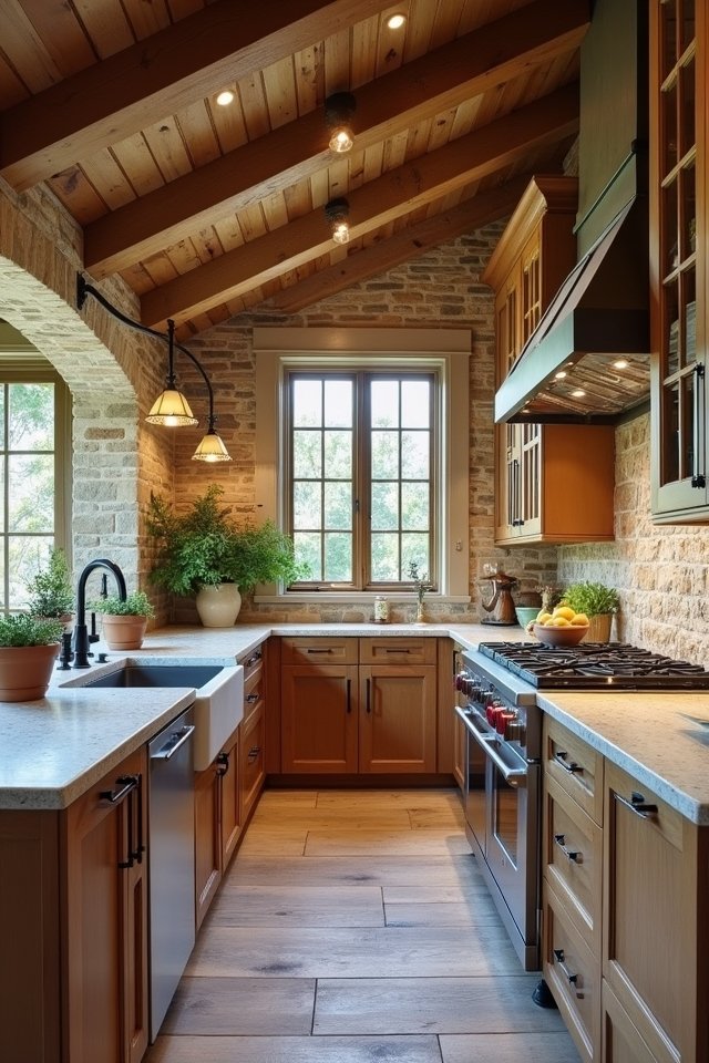 rustic modern kitchen elegance