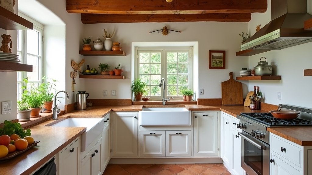 rustic modern mediterranean kitchens