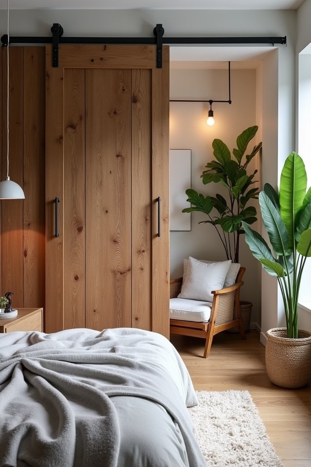 rustic modern sliding doors