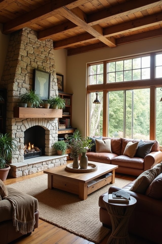 rustic natural wood sanctuary