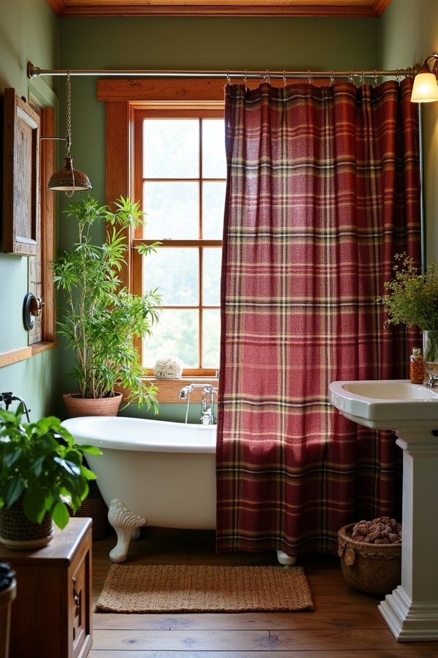 rustic plaid country charm