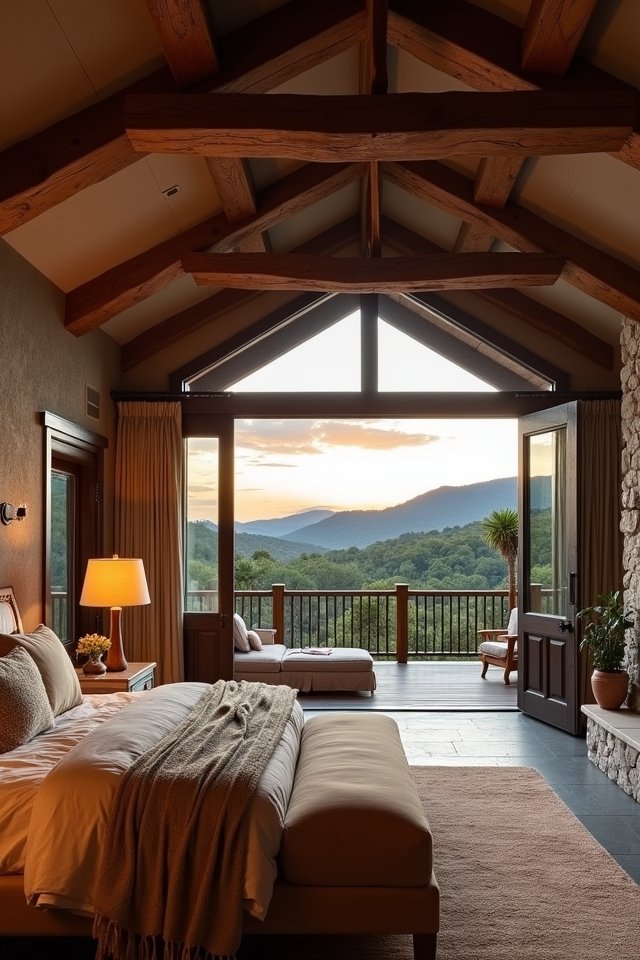 rustic retreat with views