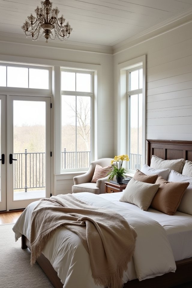 rustic shiplap bedroom charm