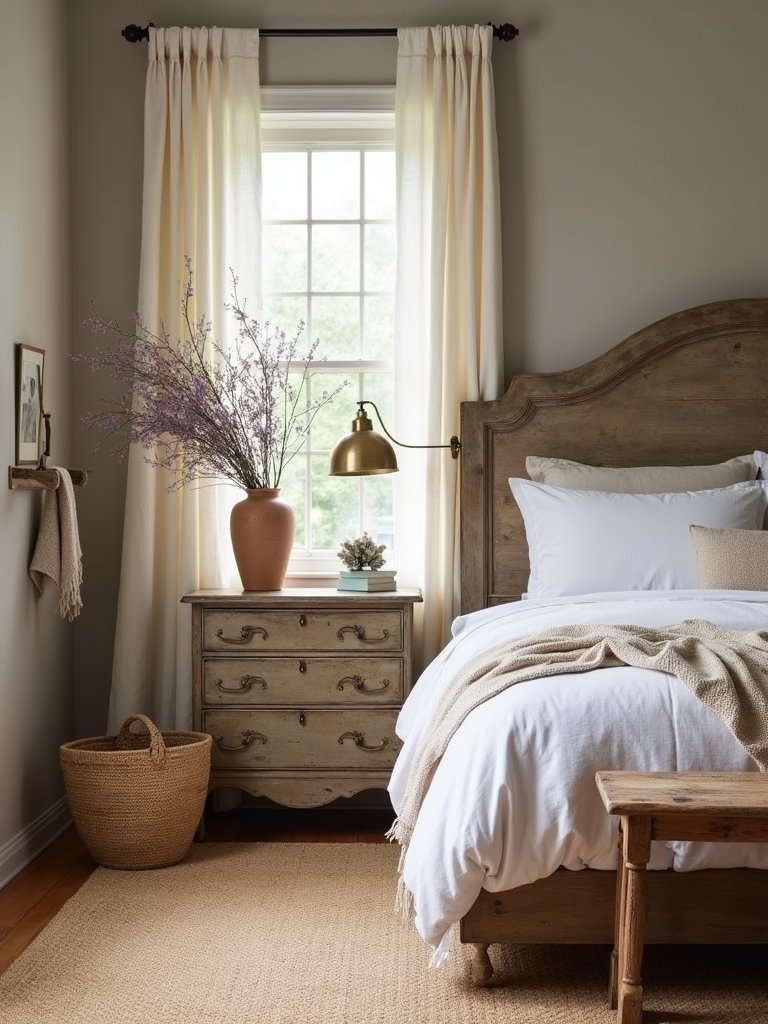 rustic taupe vintage charm