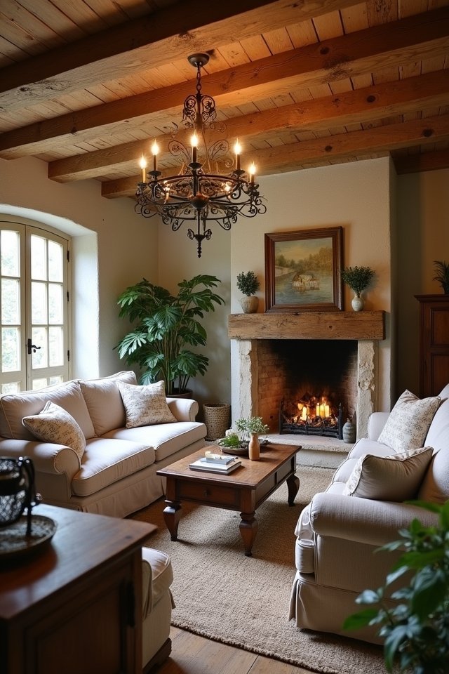 rustic warm inviting lighting