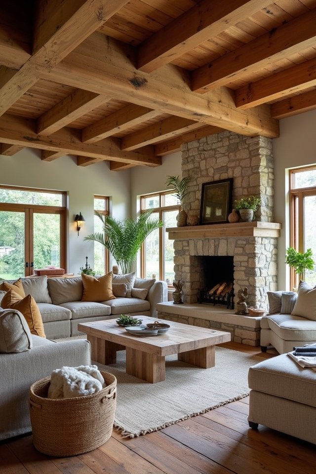 rustic warmth and comfort