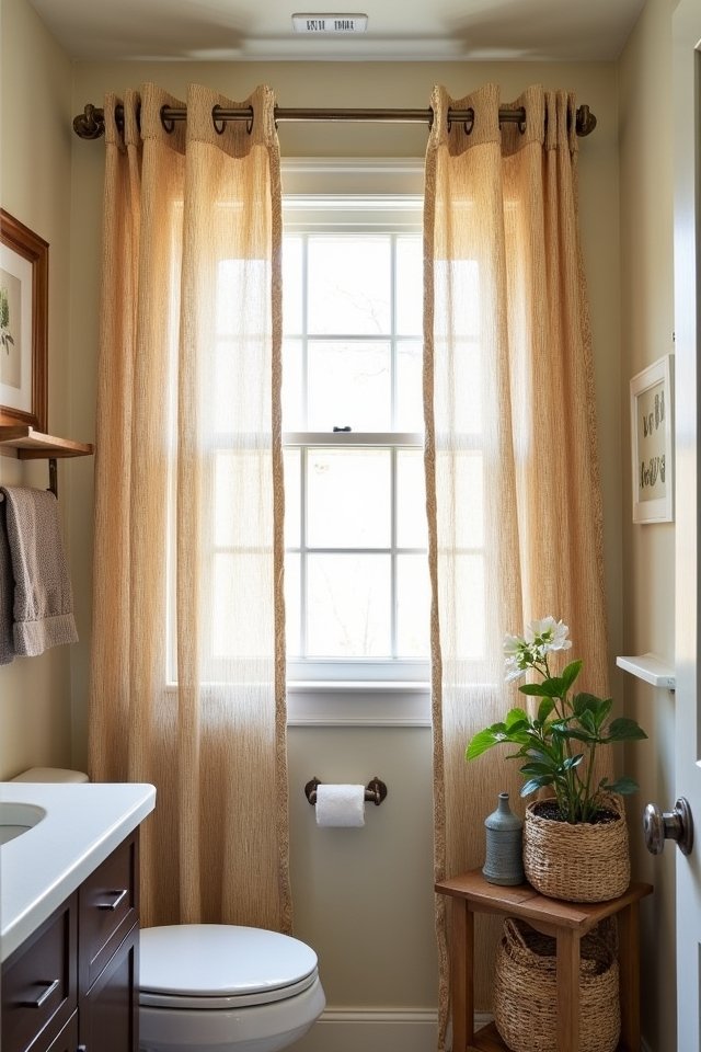 rustic warmth for bathrooms