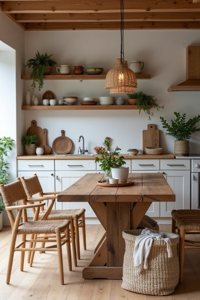 rustic warmth for kitchens