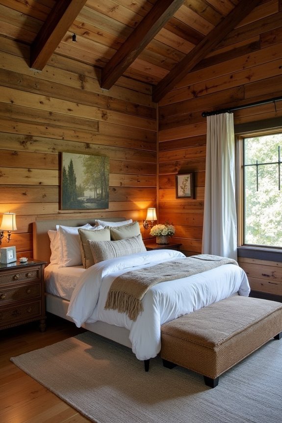 rustic warmth with paneling