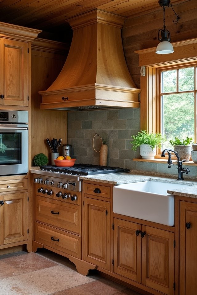 rustic wood appliance transformation