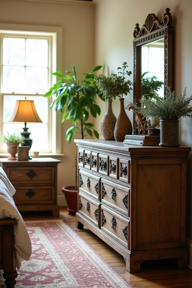 rustic wood bedroom charm