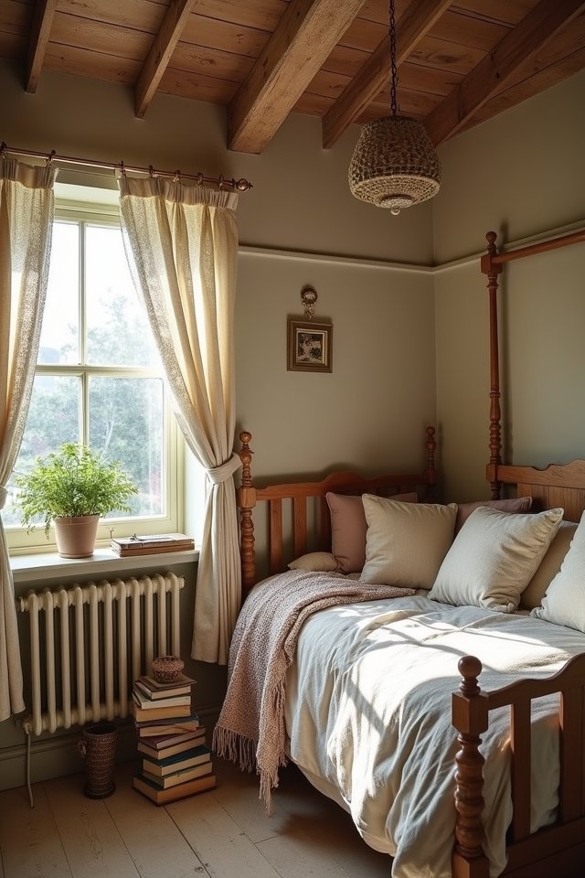 rustic wood ceiling charm