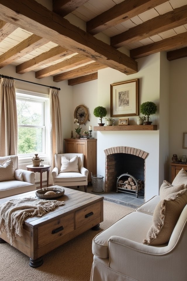rustic wood cozy elements