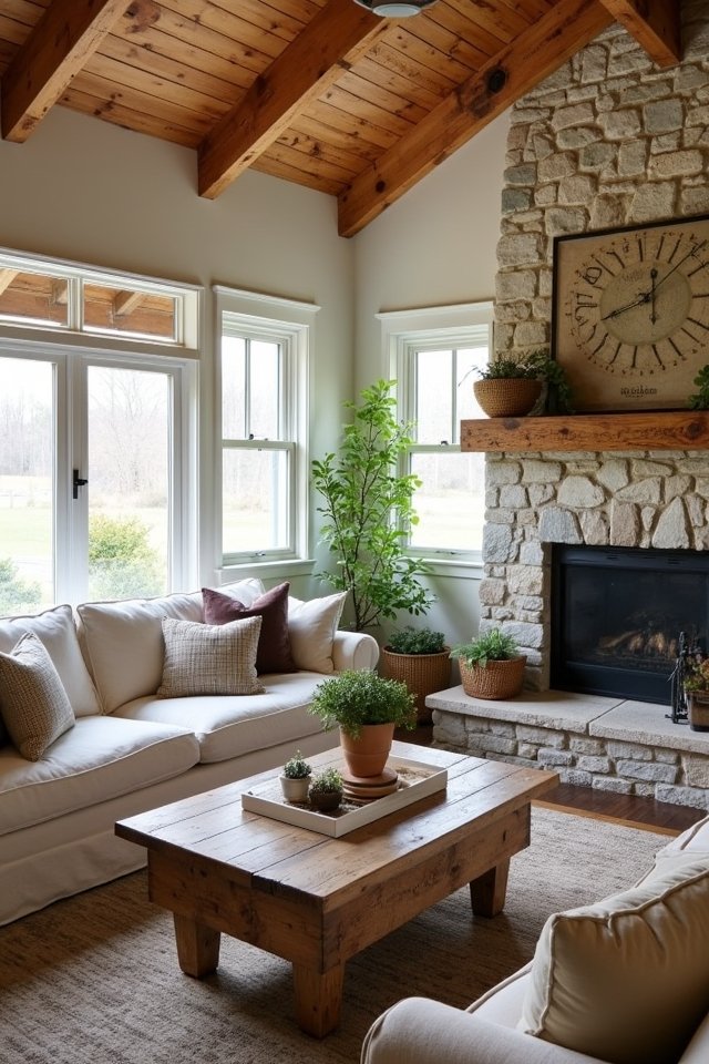 rustic wood elements transform ambiance