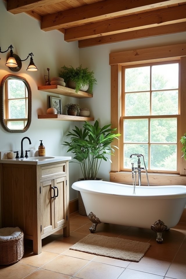 rustic wood farmhouse accents