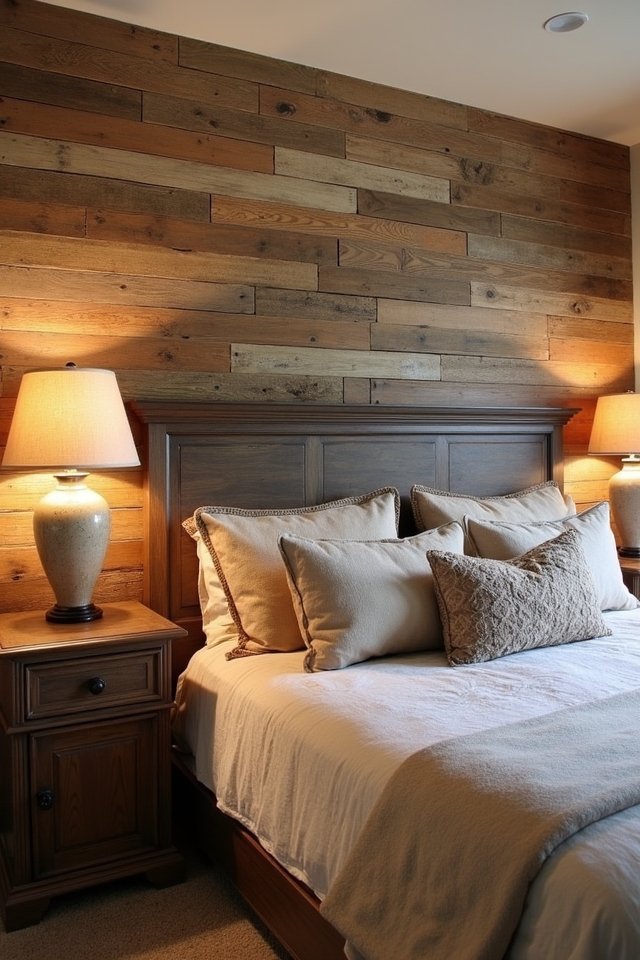 rustic wood wall transformation