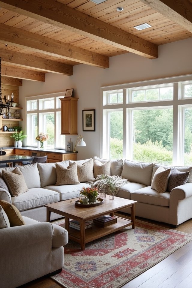 rustic wood warmth and charm