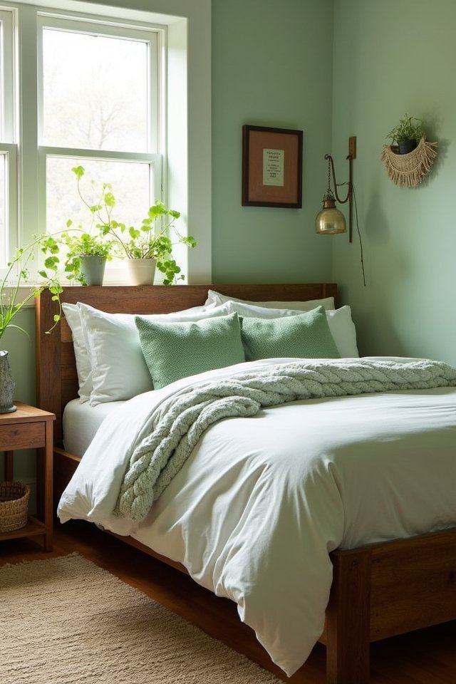 rustic wooden bedroom elements