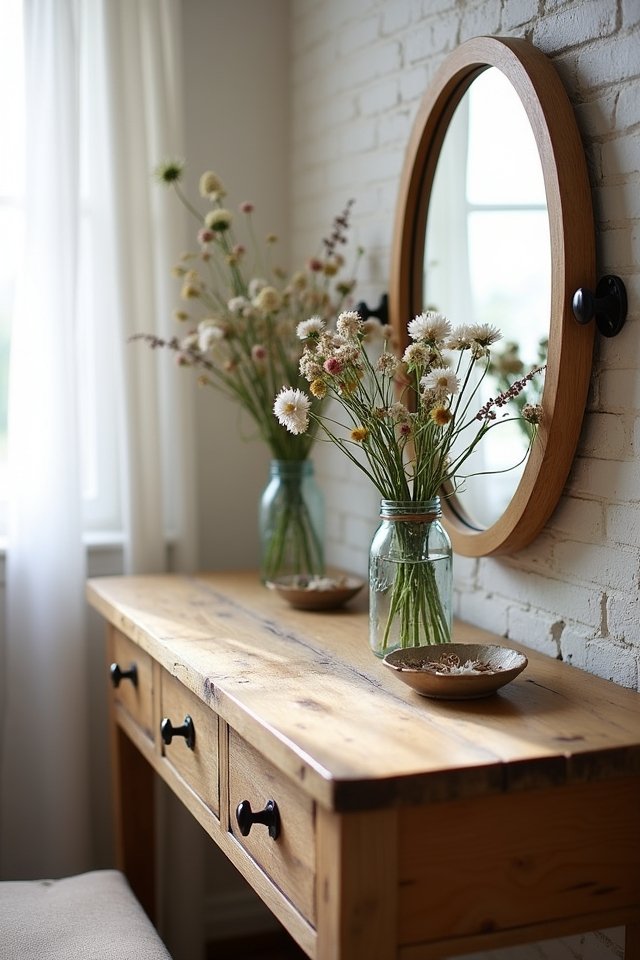 rustic wooden dressing tables