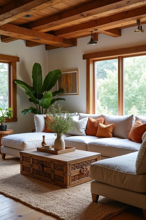 rustic wooden farmhouse accents