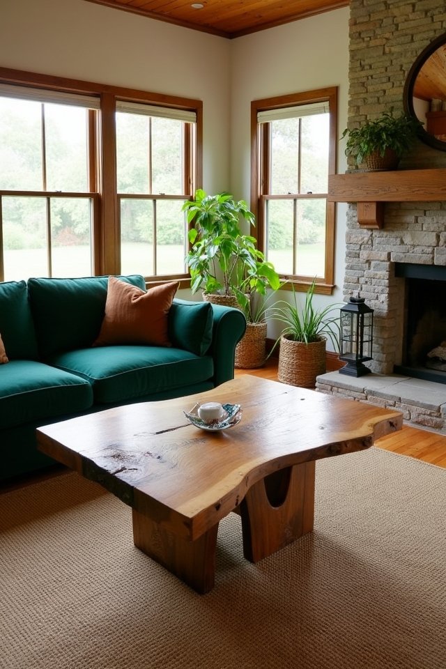 rustic wooden furniture warmth