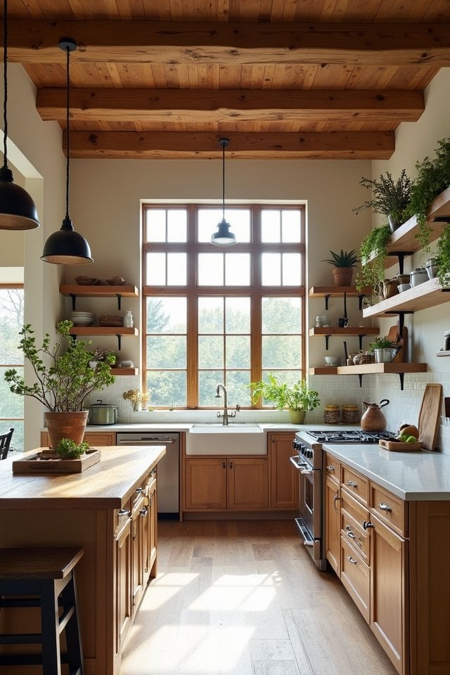 rustic wooden kitchen charm