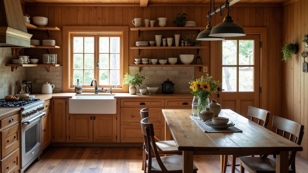 rustic wooden kitchen designs