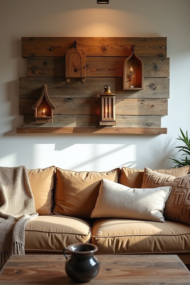 rustic wooden wall decor