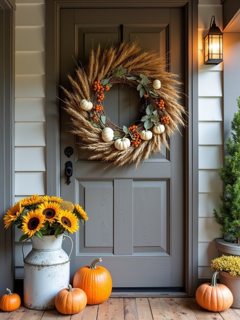 rustic wreath fall charm