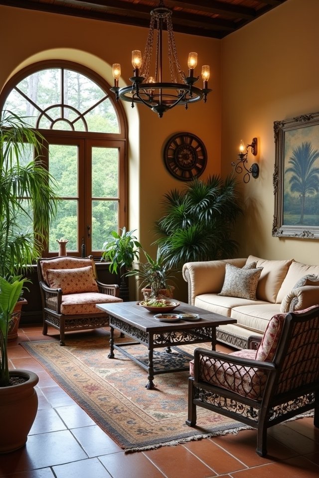 rustic wrought iron decor
