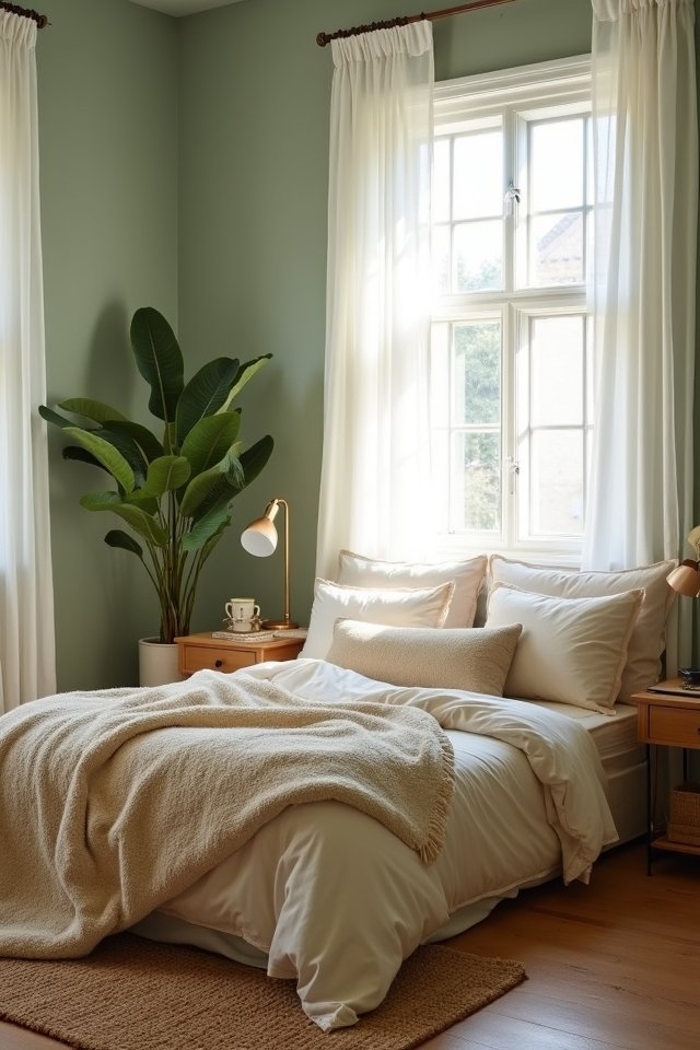 sage green and neutrals