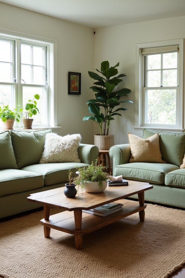 sage green furniture revitalizes spaces