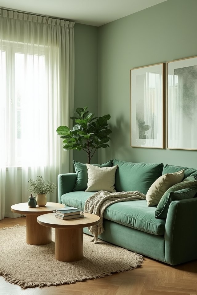 sage green harmonious retreat