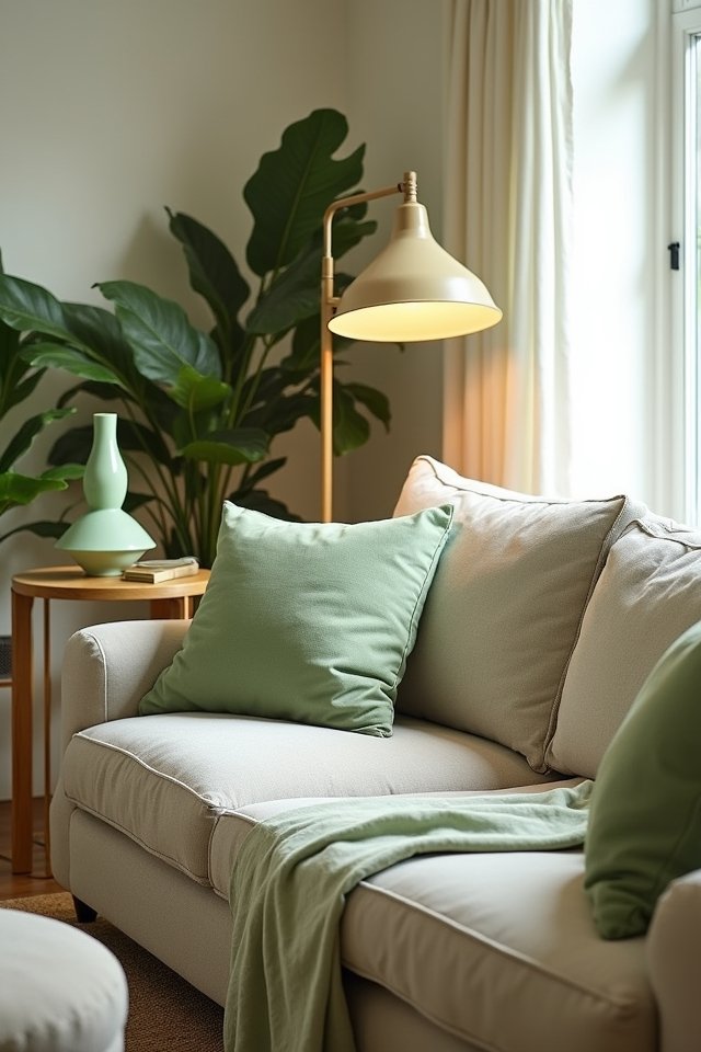 sage green light fixtures