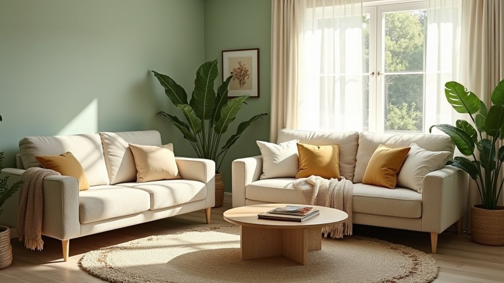 sage green living room ideas