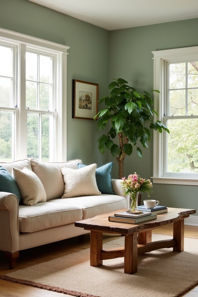 sage green living sanctuary