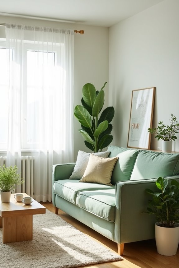 sage green minimalism decor