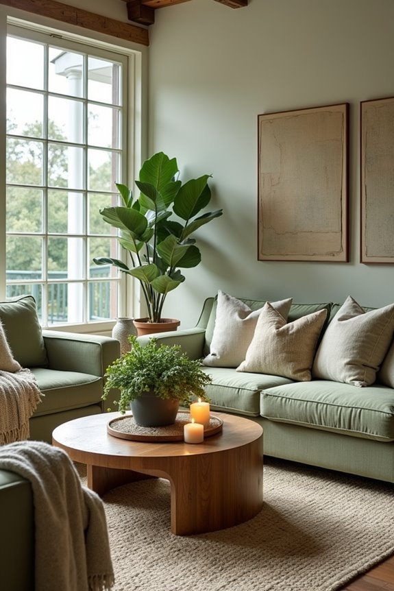sage green serene retreat