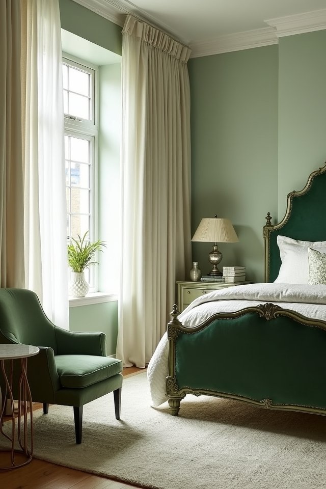 sage green statement furniture