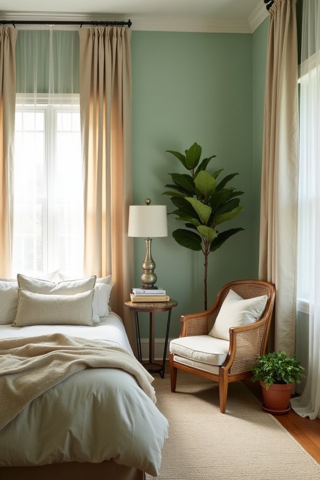 sage green tranquil retreat